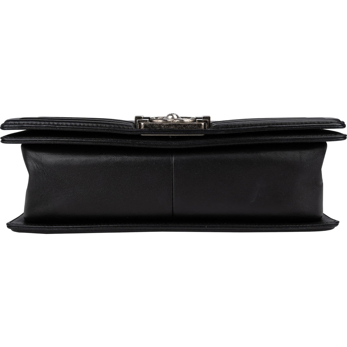 Chanel Medium Boy Single Flap aus gestepptem Lammleder – Ansicht 6