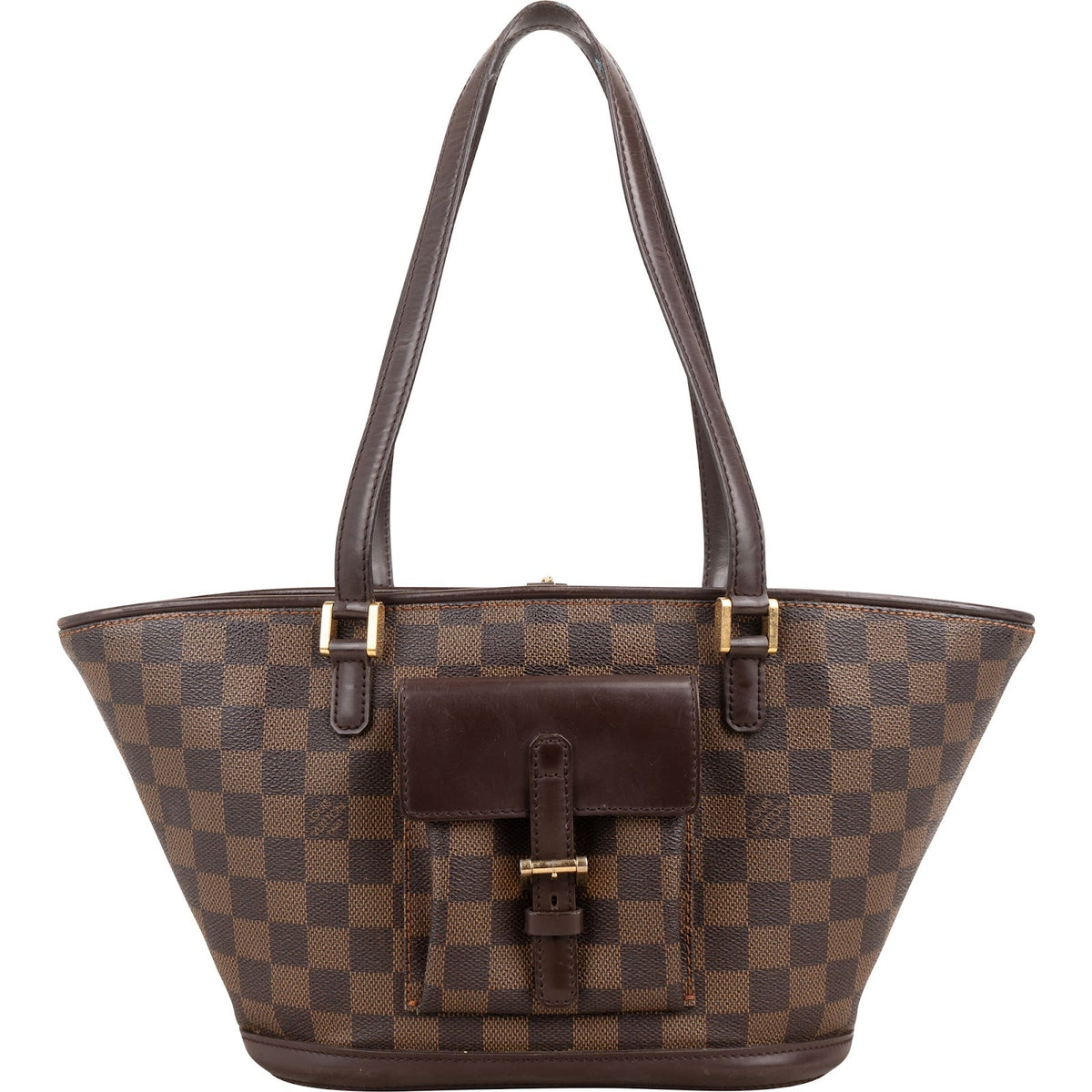 Bolso de hombro Louis Vuitton Monogram Damier Ebene Canvas Manosque PM