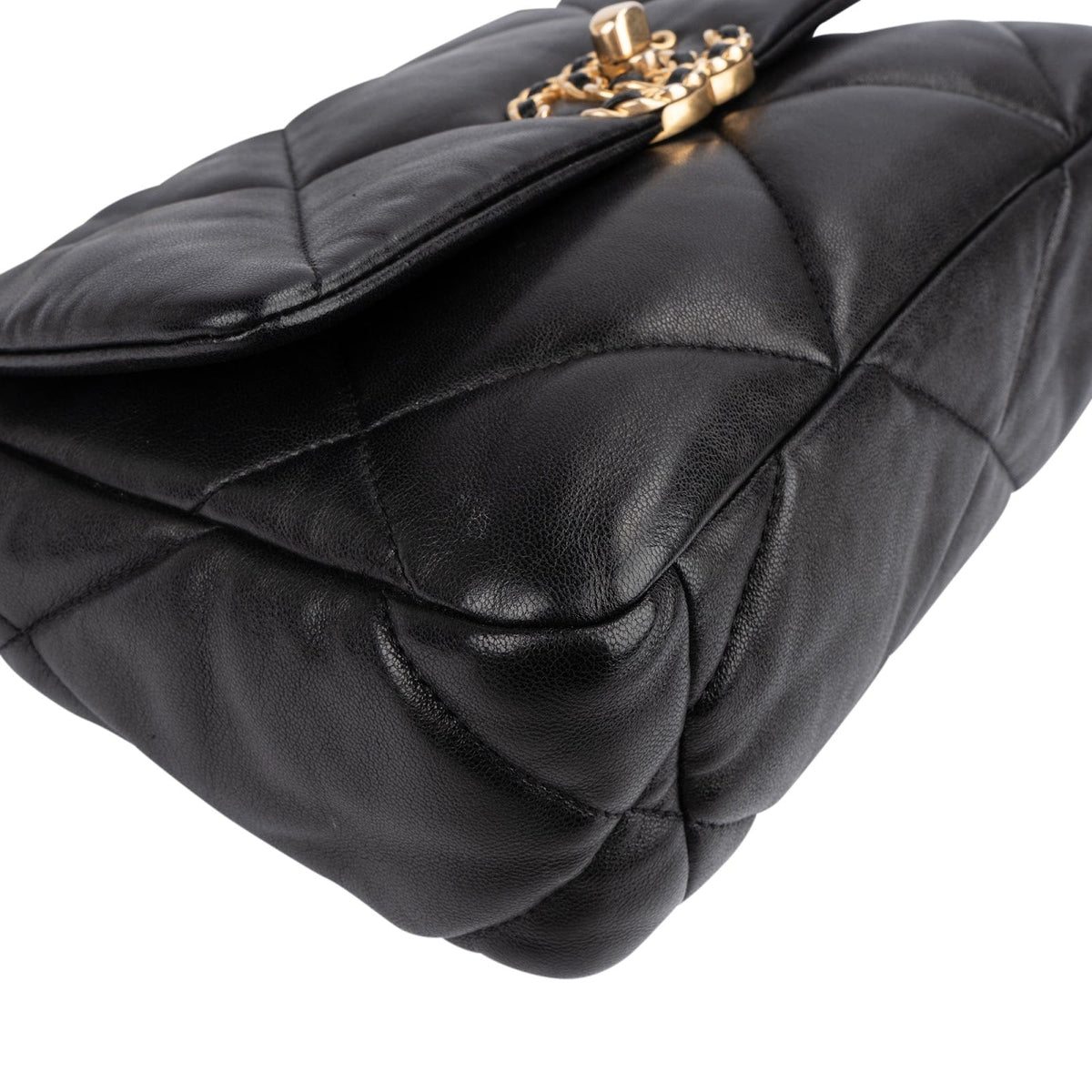 Borsa a tracolla Chanel 19 Medium Single Flap in pelle di agnello trapuntata