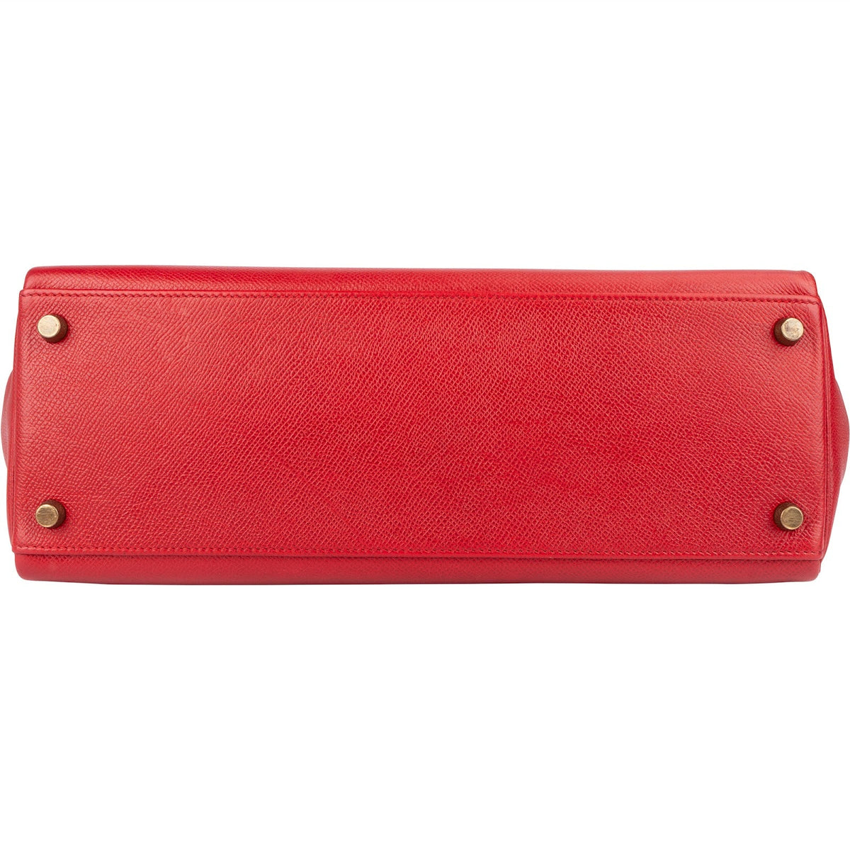 Borsa Hermès Kelly 32 in pelle Courchevel rossa