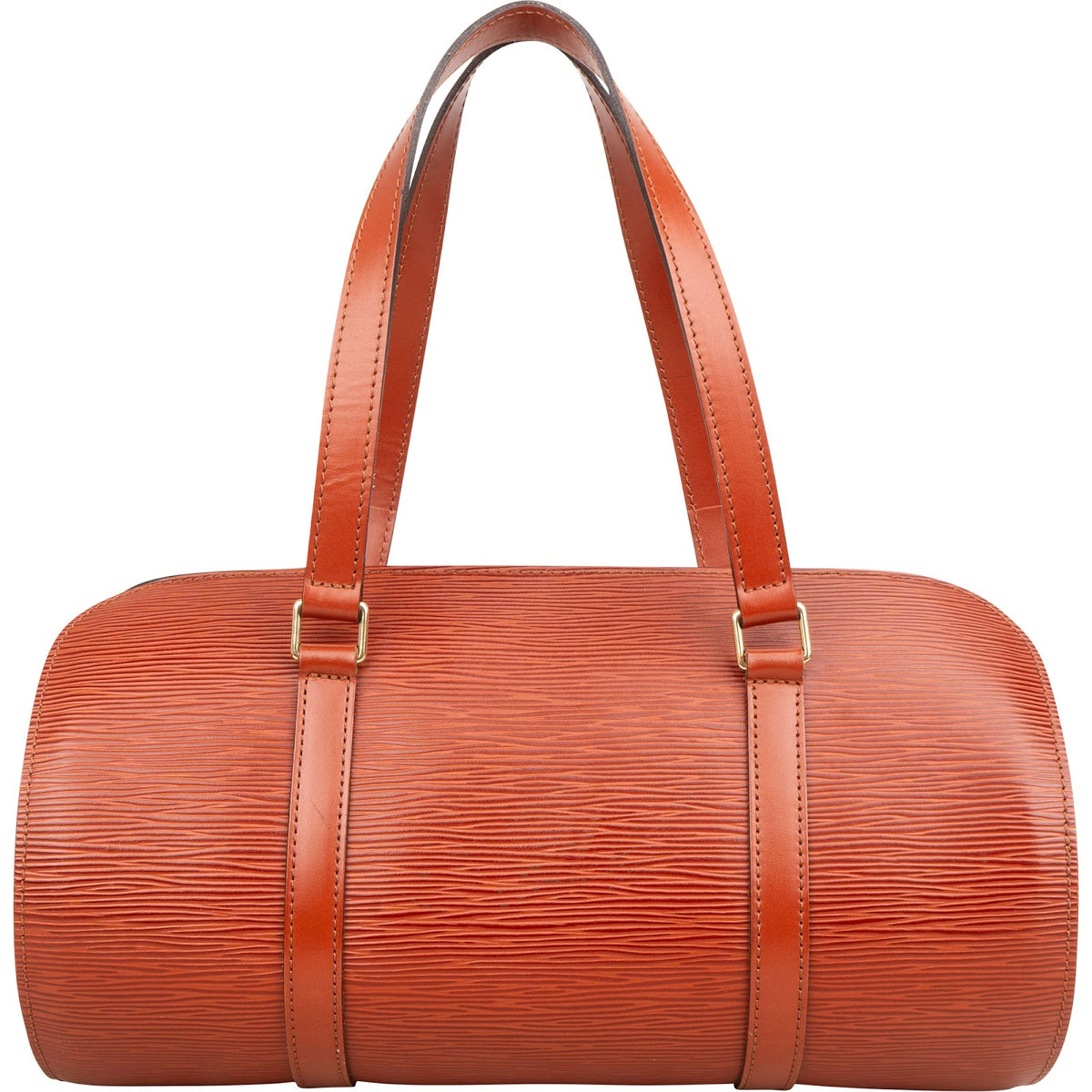 Louis Vuitton Cognac Epi Leder Soufflot Set Handtasche, Bild 5 von 11