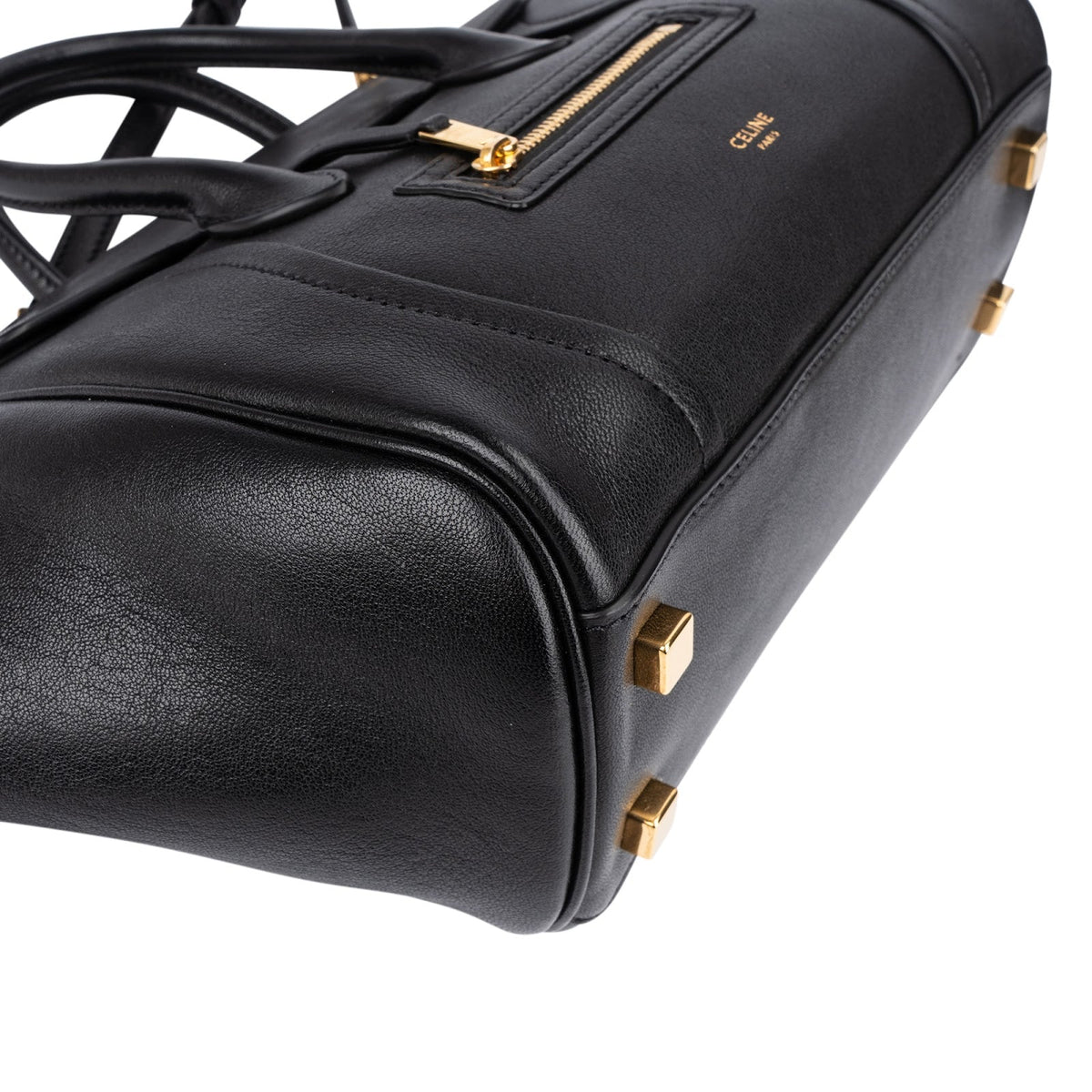 Celine Luggage East West Nano handtas van generfd kalfsleer