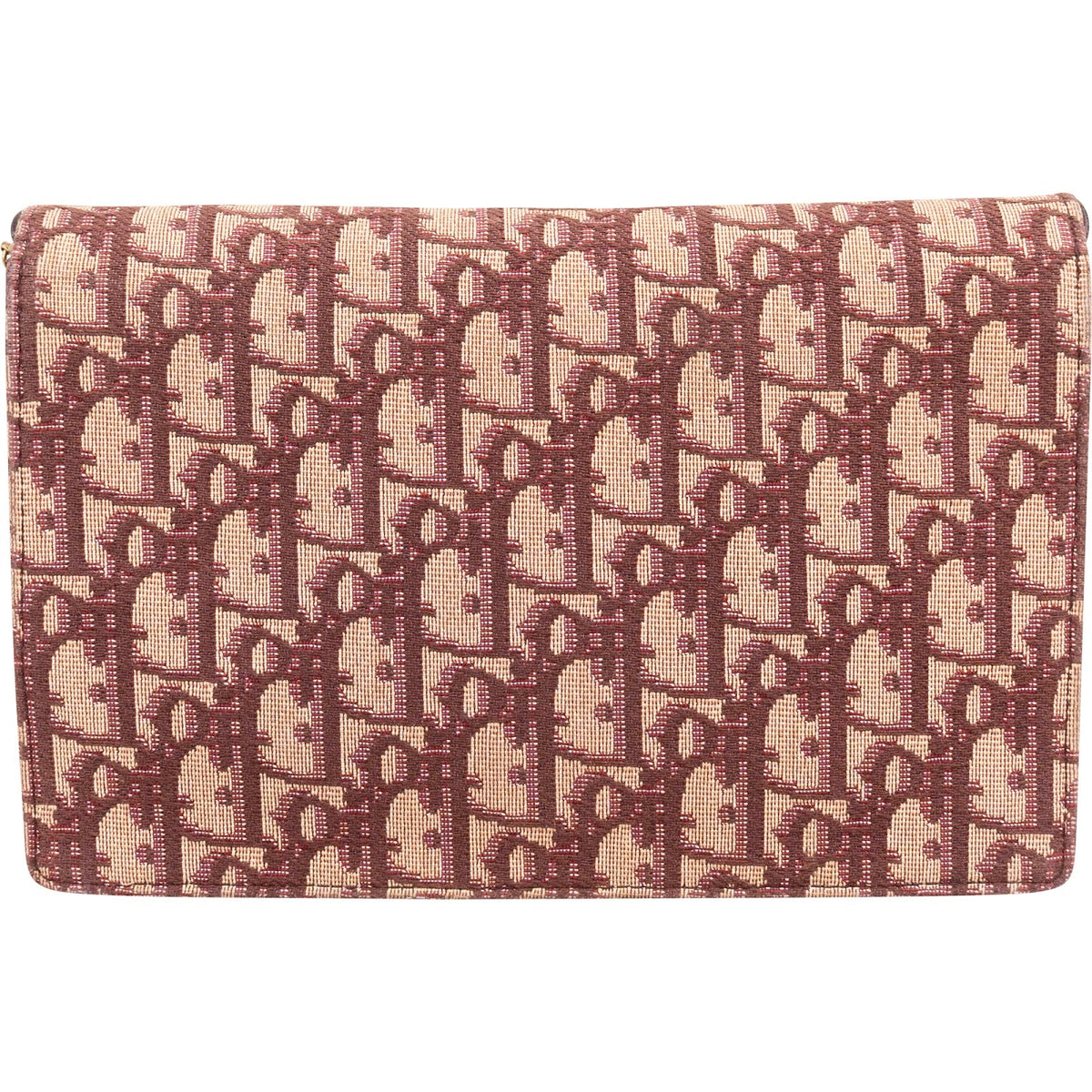 Christian Dior Trotter Monogram Canvas Saddle Wallet On Chain Crossbody Bag