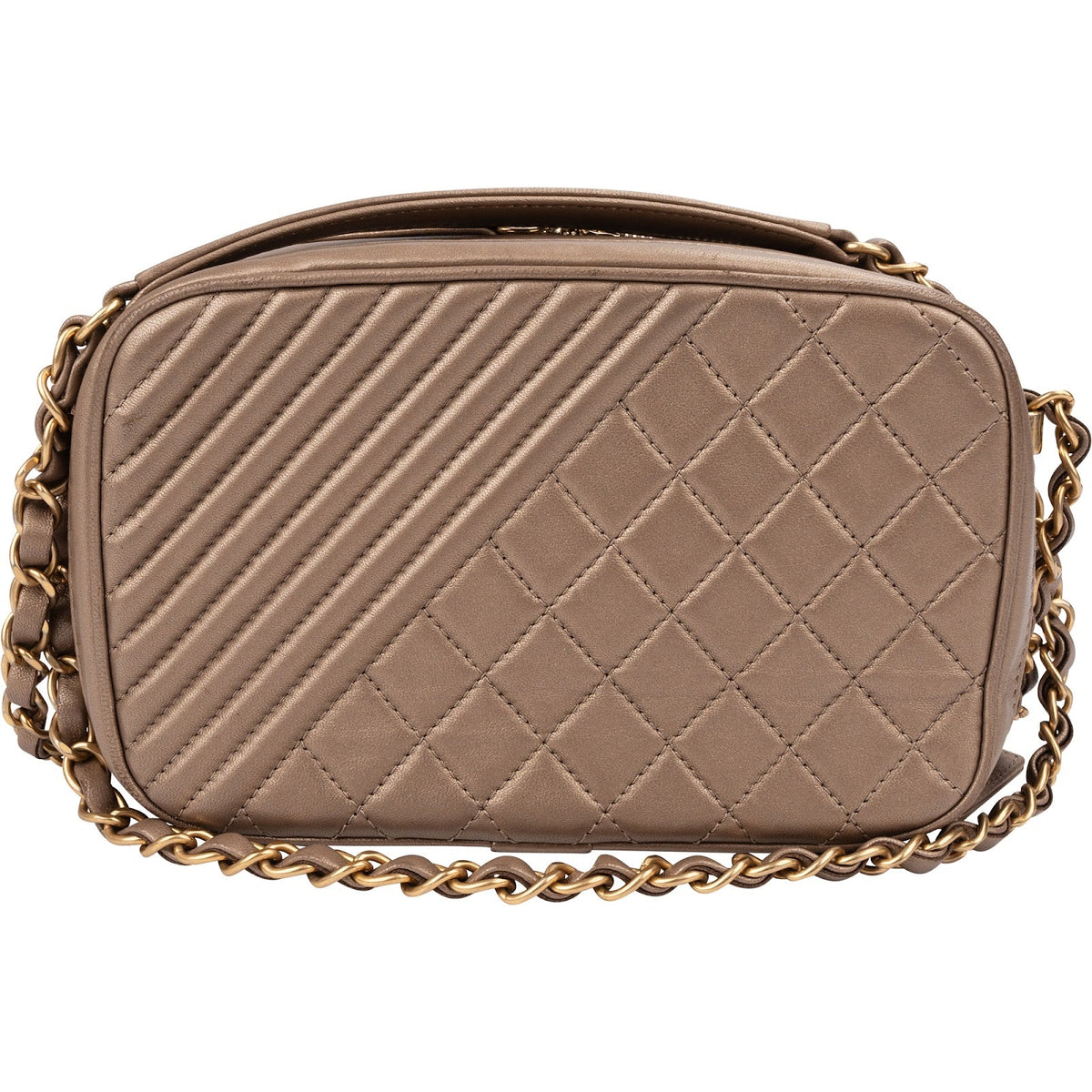 Chanel Quilted Leather Camera Case Boy Crossbody Bag