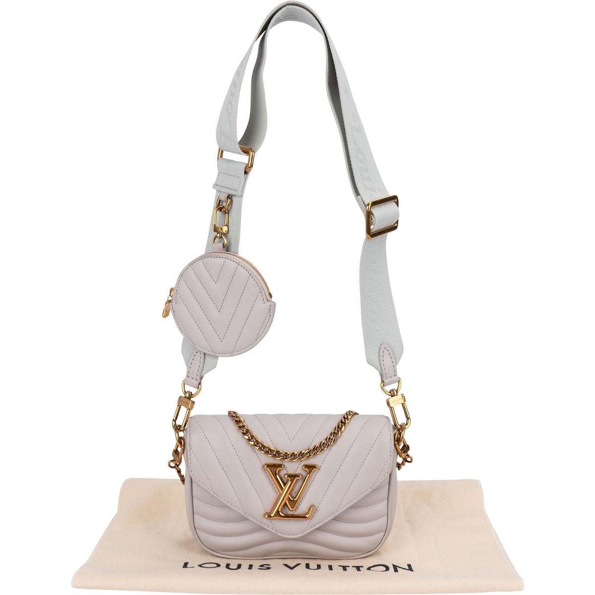 Borsa a tracolla Louis Vuitton New Wave Multi Pochette in pelle