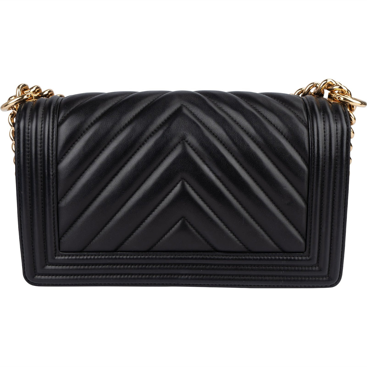 Bolso bandolera Chanel Boy Single Flap acolchado Chevron