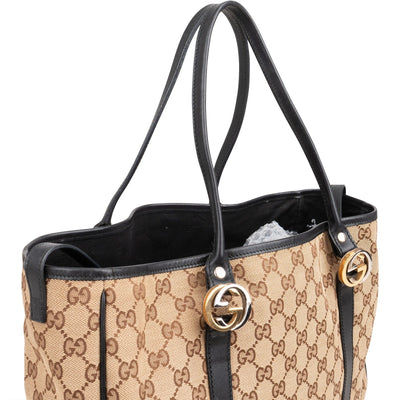 Gucci Monogram GG Canvas Twins Tote schoudertas