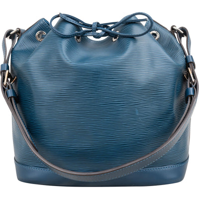 Louis Vuitton Blue Epi Leather NM Sac Noé Petit Shoulder Bag