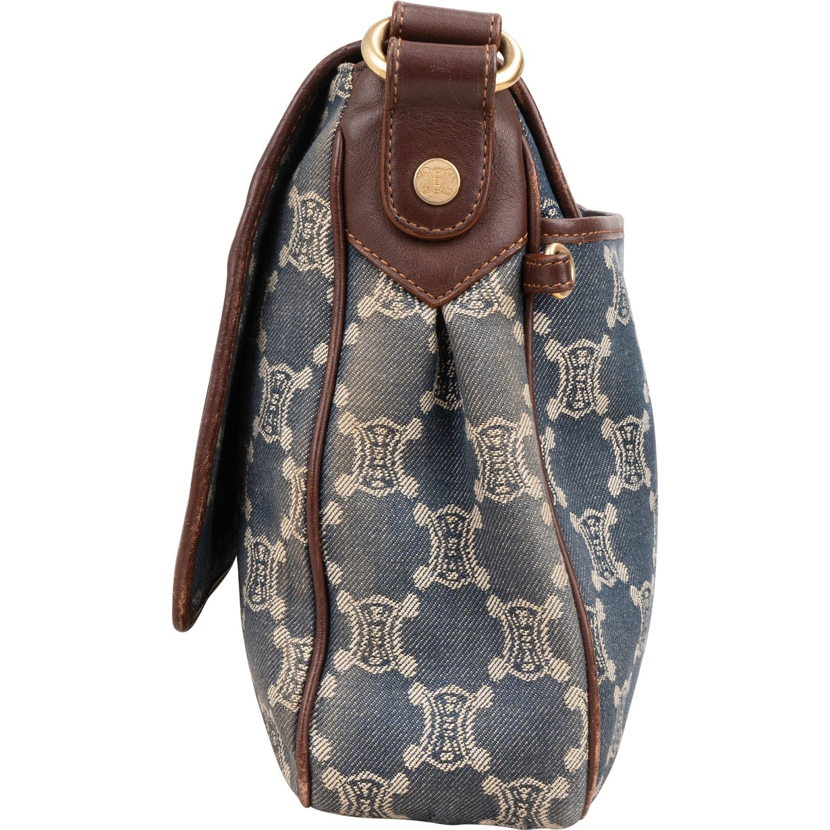 Celine Monogram Macadam Denim Messenger Umhängetasche, Bild 4 von 11