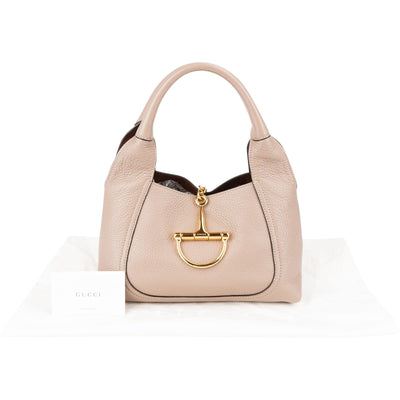 Borsa tote piccola Gucci 1955 Horsebit in pelle granata