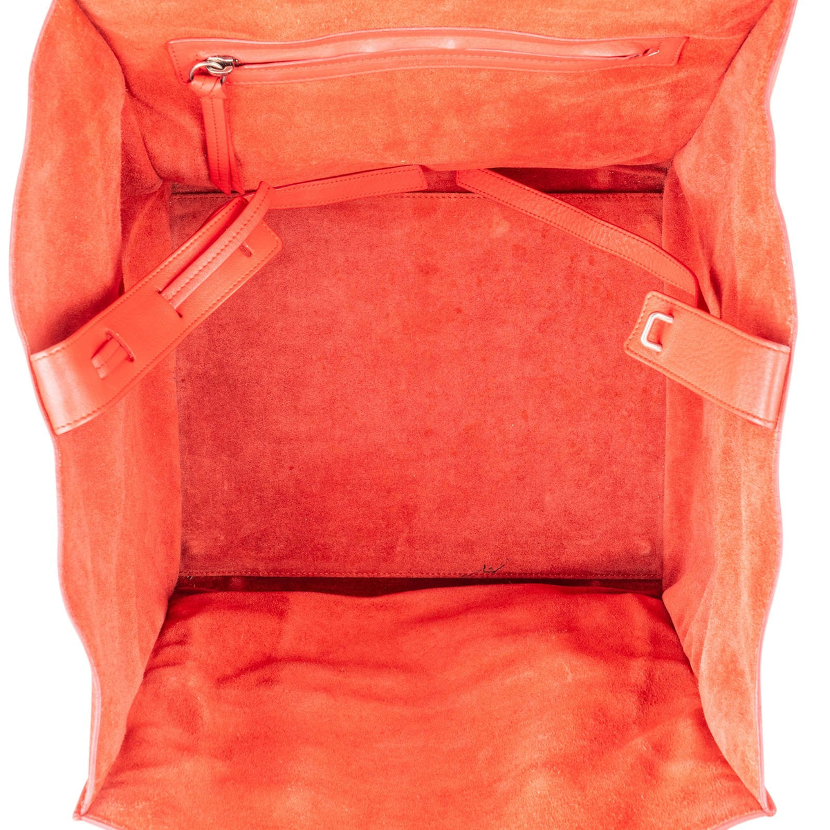 Bolso de mano Celine Large Luggage de piel de becerro Red Drummed
