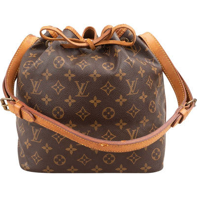 Bolso de hombro Louis Vuitton Monogram Canvas Sac Noé Petit