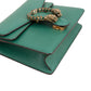 Gucci Grained Green Leather Dionysus Crystal Small Crossbody Bag