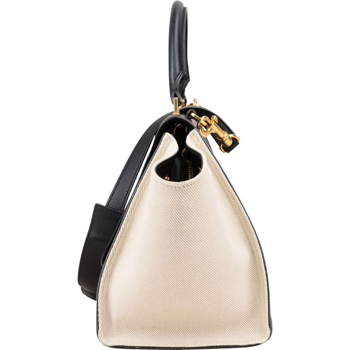 Celine Trapeze aus dreifarbigem Leder und Canvas – Ansicht 6