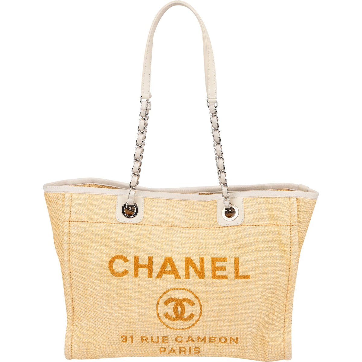 Sac cabas Chanel Deauville en raphia