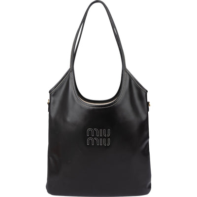 Miu Miu Stitched Emblem Tote Schultertasche
