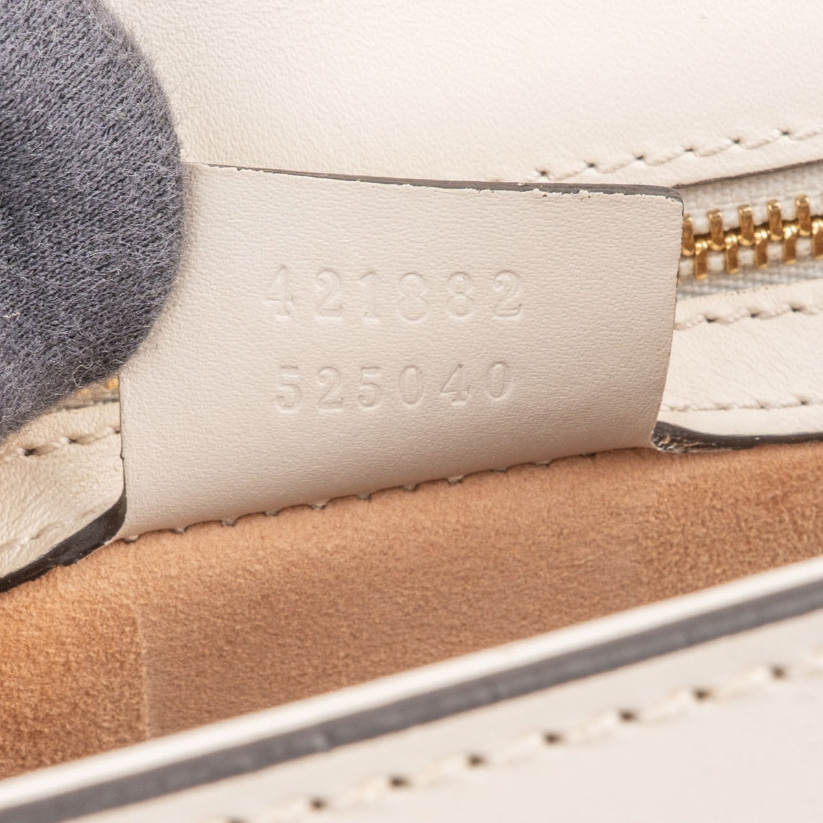 Borsa a spalla Gucci Sylvie in pelle bianca