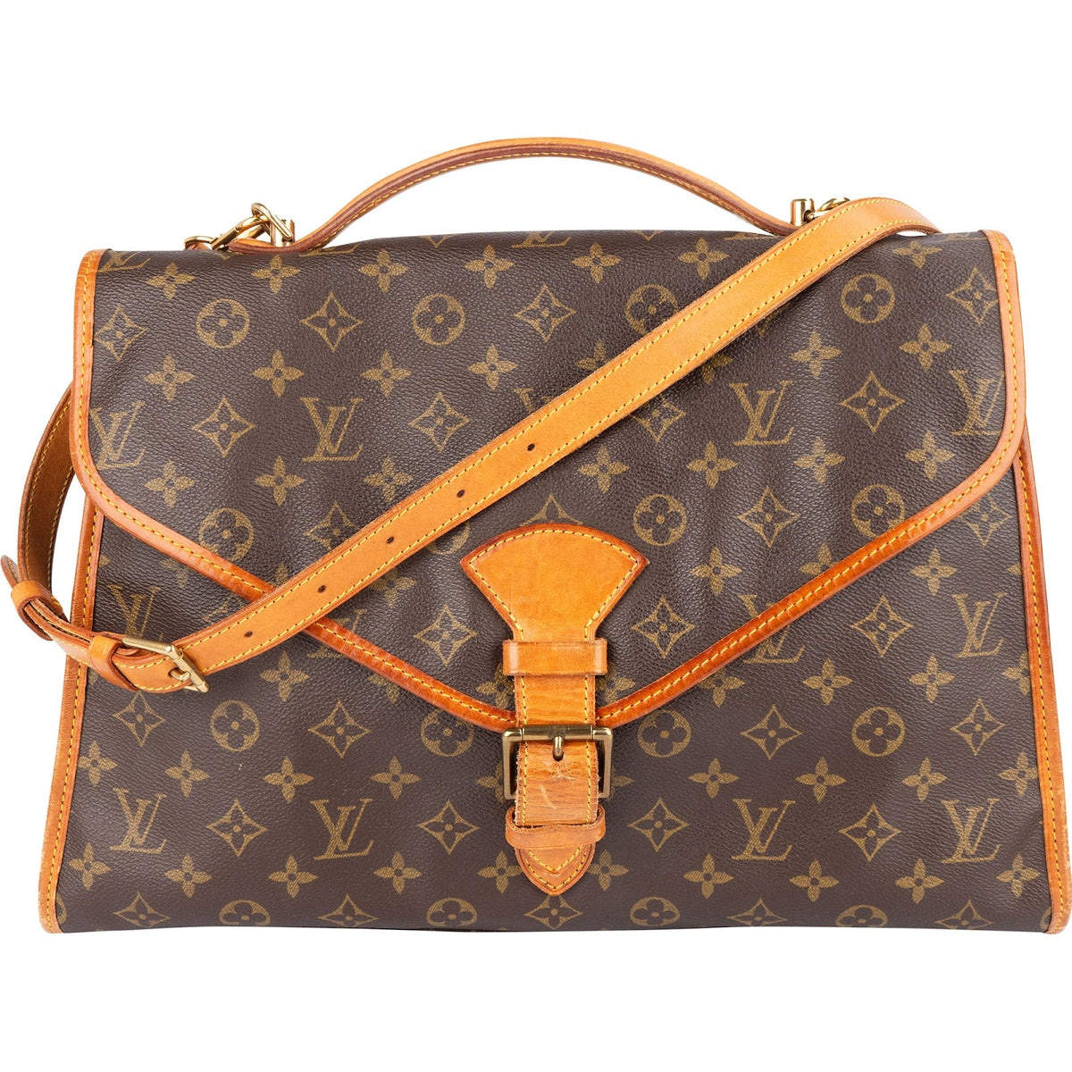 Louis Vuitton Monogram Canvas Bel Air aus Monogram Canvas und Vachetta-Leder – Vorderansicht