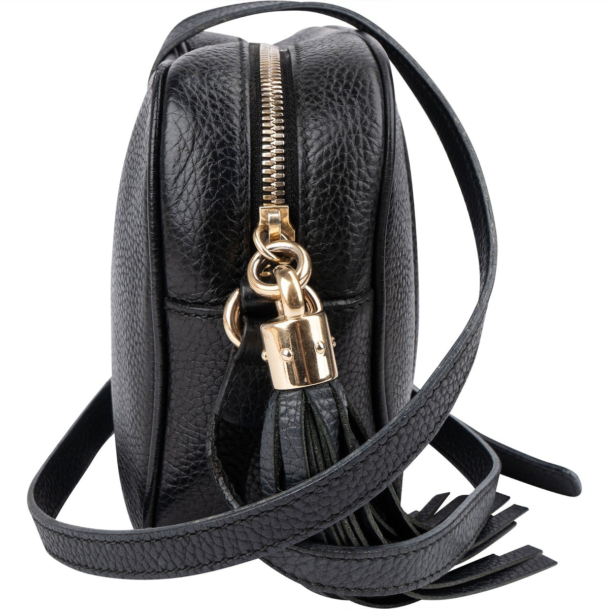 Gucci Schwarz Leder Soho Disco Umhängetasche, Bild 3 von 11