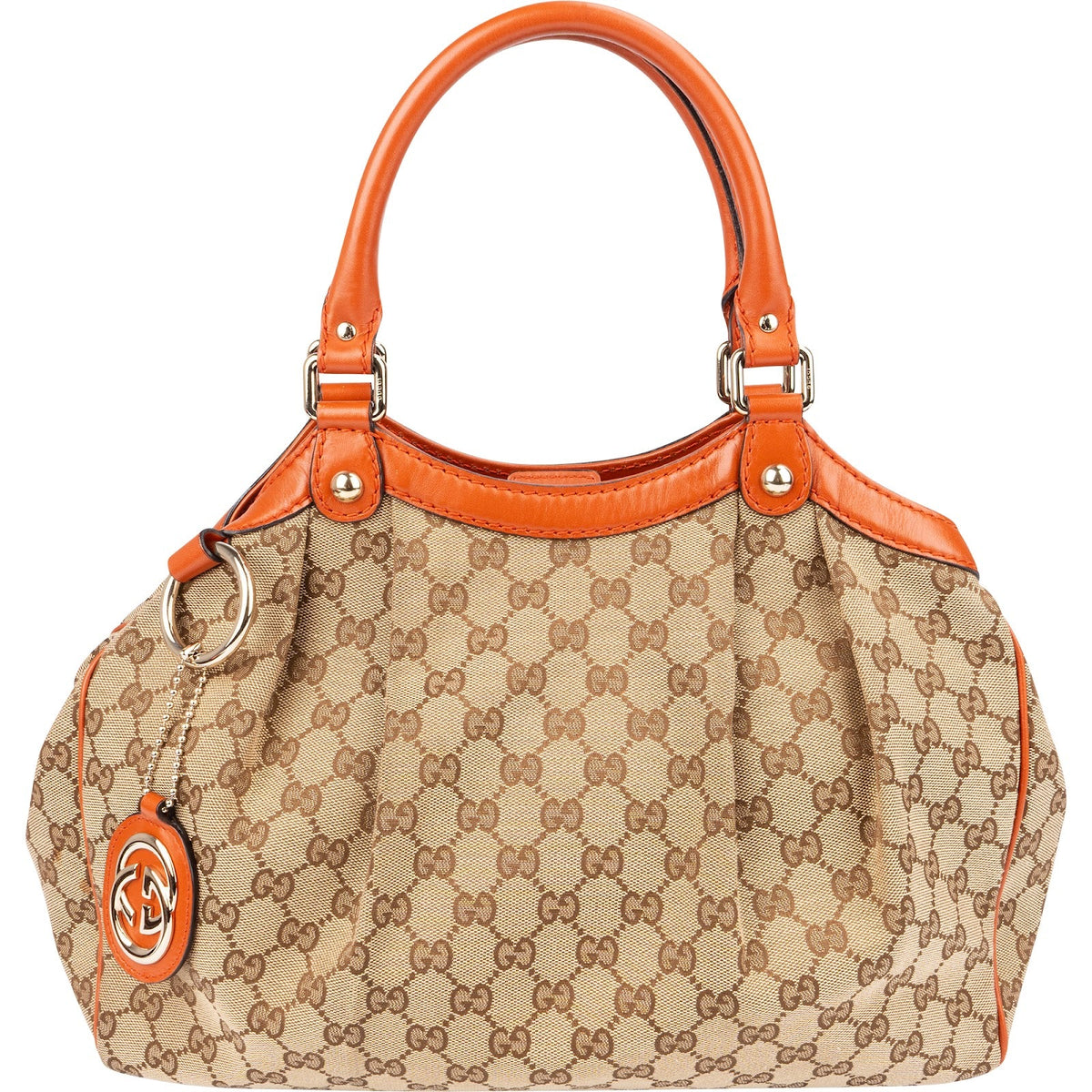 Gucci Monogram GG Canvas Sukey aus Canvas und Leder – Vorderansicht