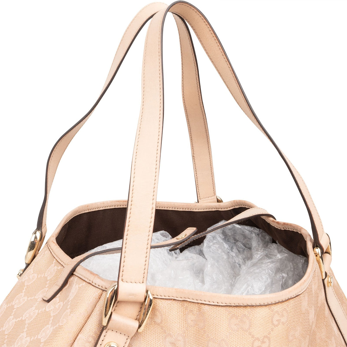 Borsa a spalla Gucci Abbey in tela GG Monogram glitterata