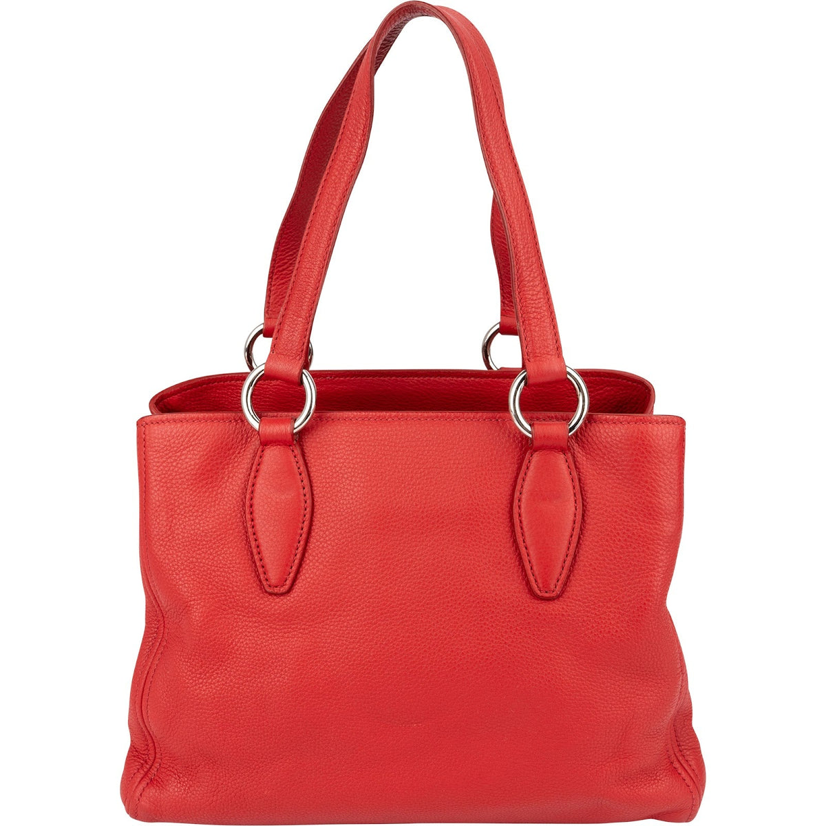 Miu Miu Tote aus rotem Vitello-Phenix-Leder – Ansicht 5