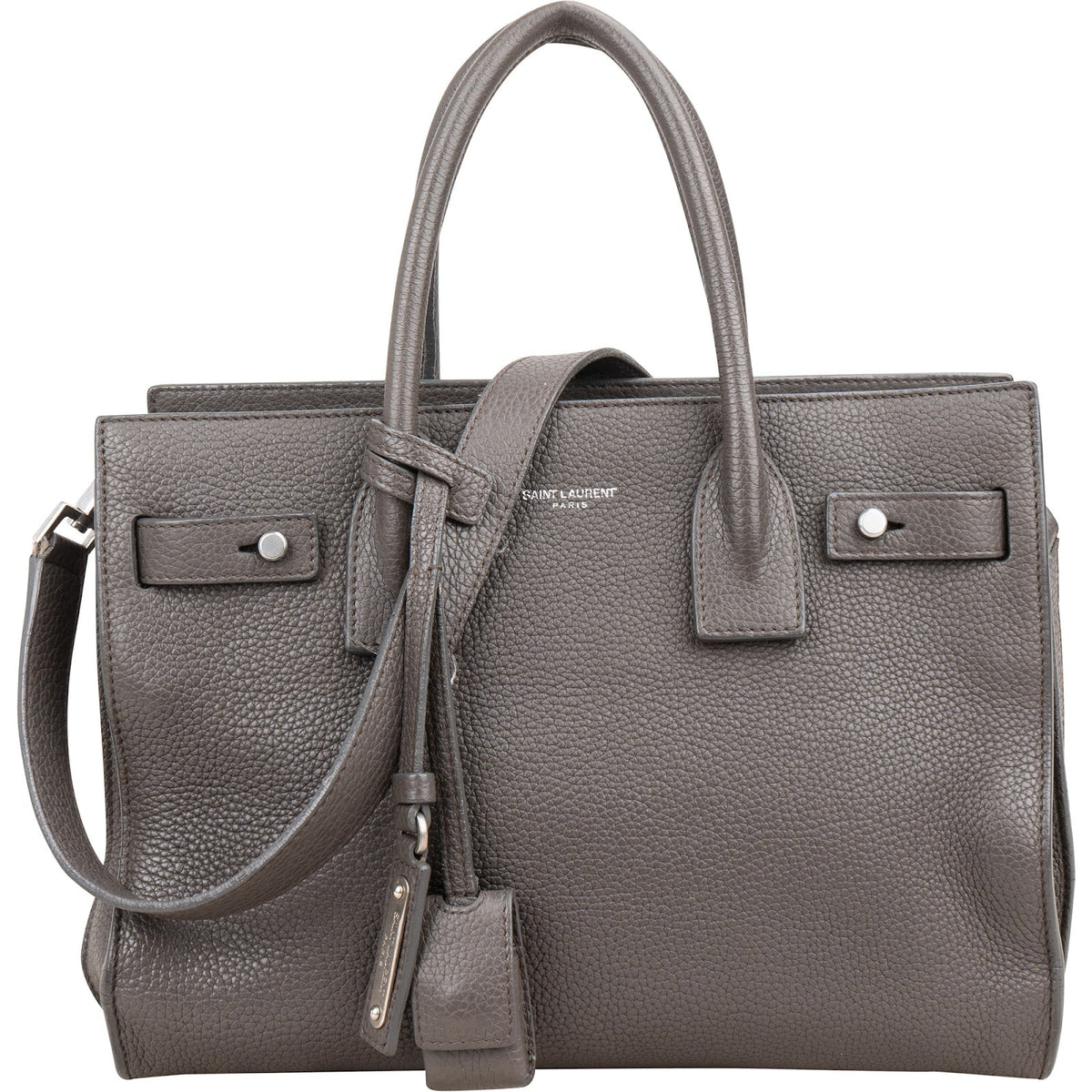Bolso de mano Yves Saint Laurent Sac de Jour pequeño en piel granulada