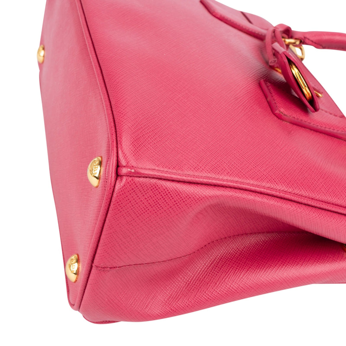 Prada Galleria Small aus rosa Saffiano-Leder – Ansicht 9