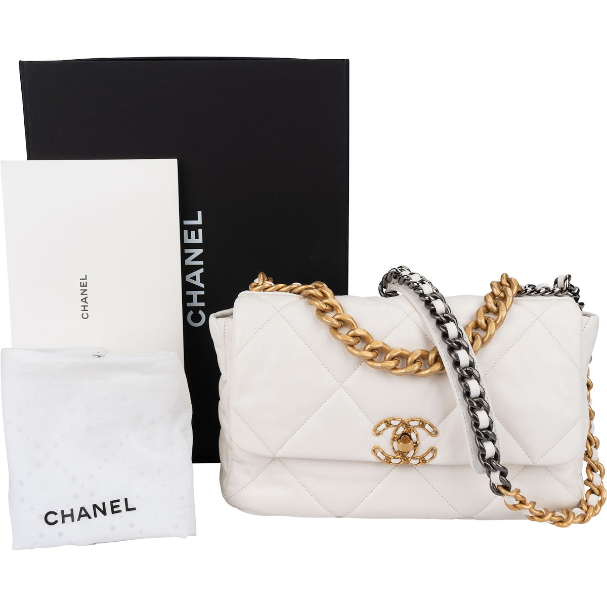 Chanel 19 Lammleder Single Flap Schultertasche, Bild 2 von 14