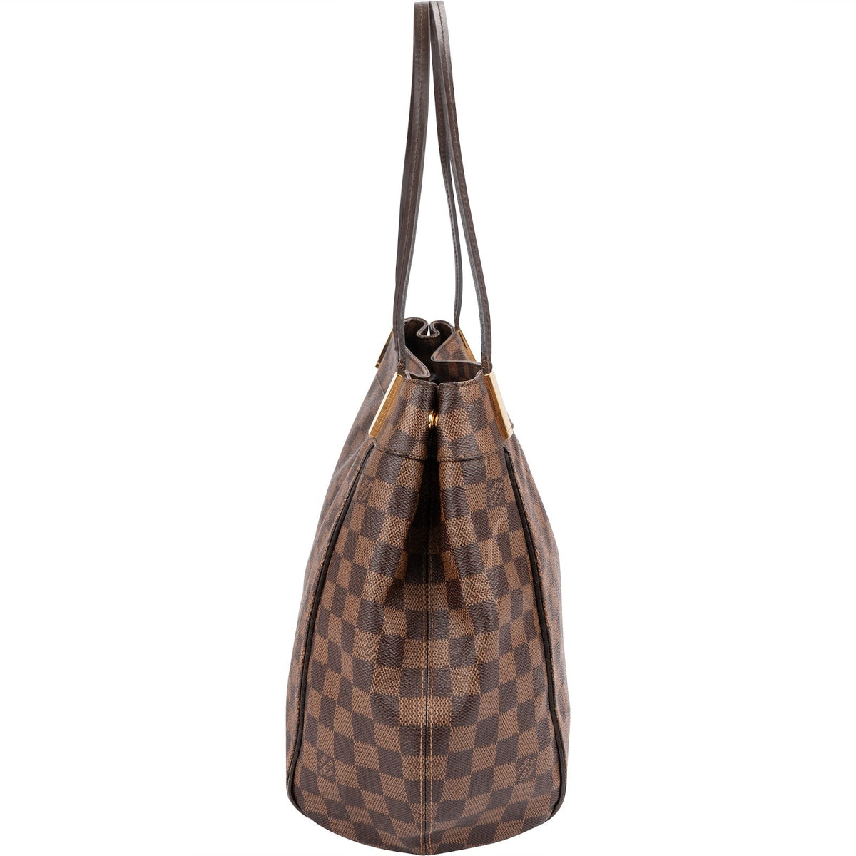 Sac à bandoulière Louis Vuitton Marylebone GM en toile Damier Ébène