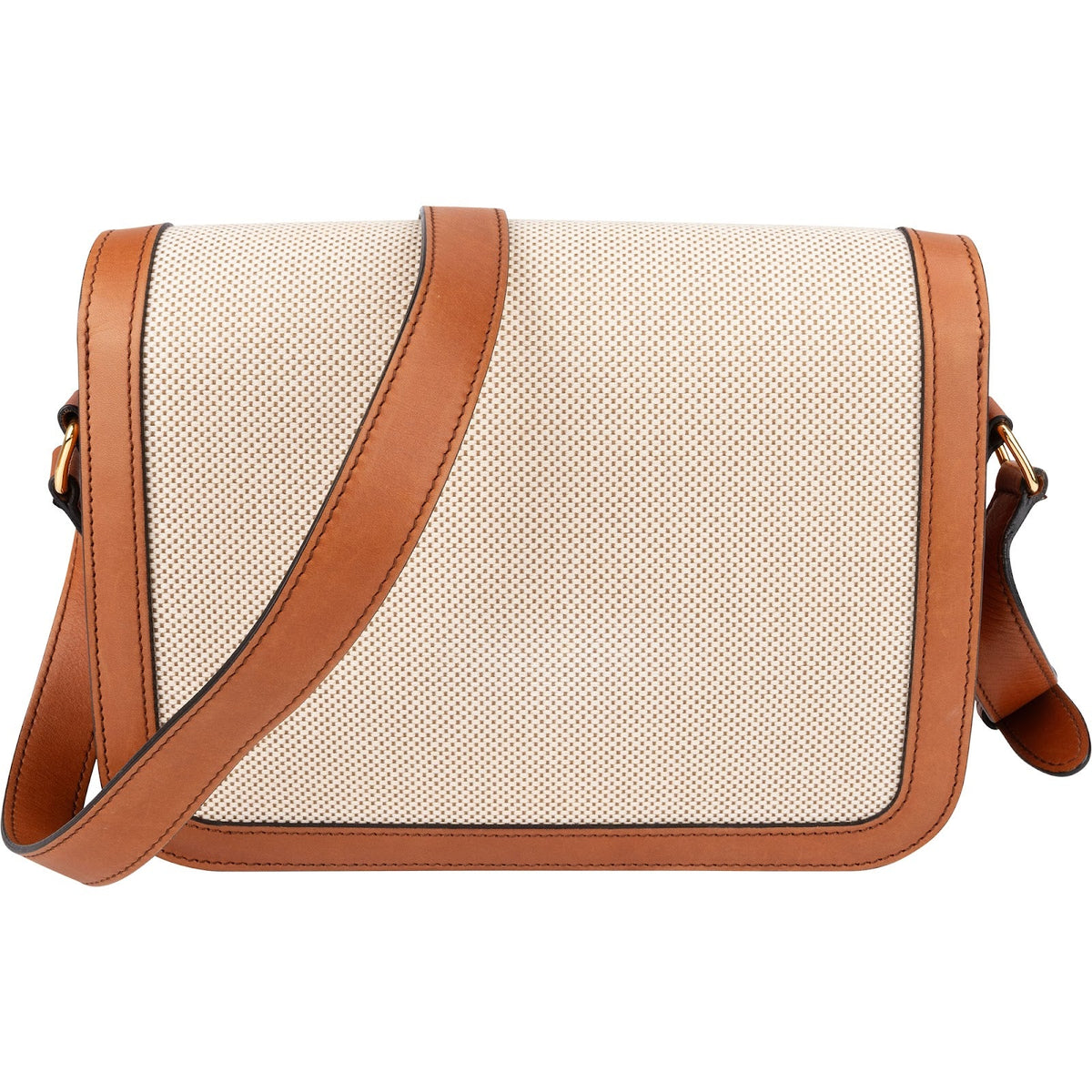 Celine Teen Triomphe Crossbody Bag in Canvas & Calfskin
