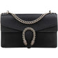 Borsa a spalla Gucci Dionysus con cristalli in pelle martellata