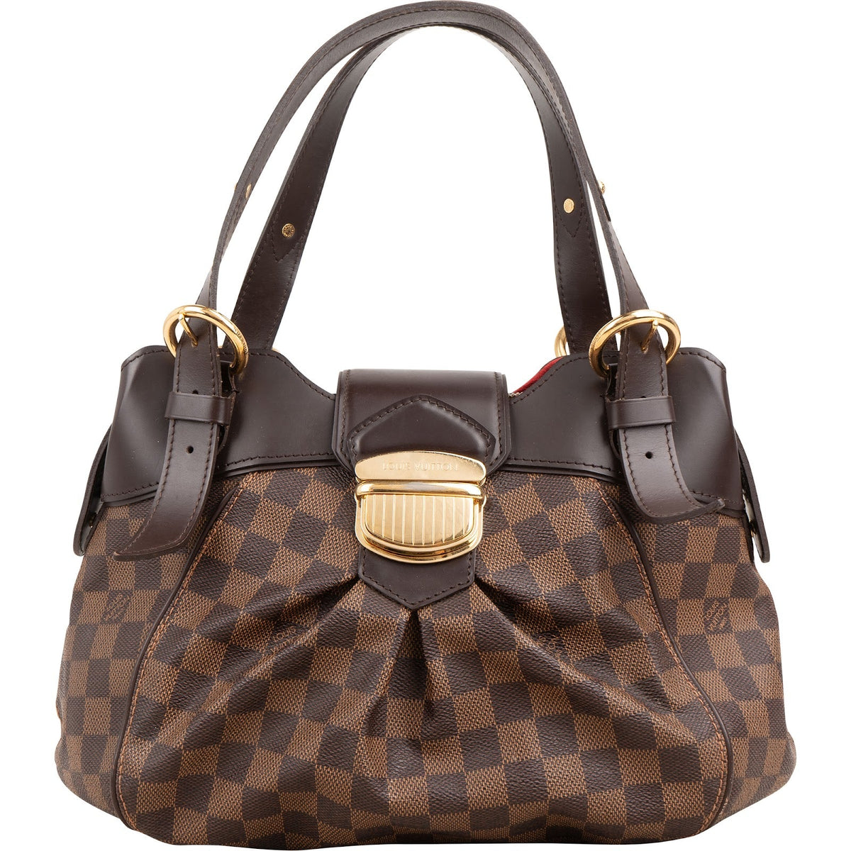 Louis Vuitton Damier Ebene Canvas Sistina PM aus Damier Ebene Canvas und Leder – Vorderansicht