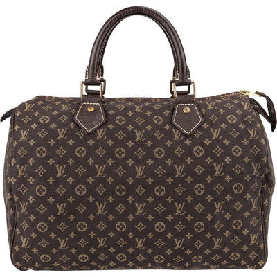 Louis Vuitton Monogram Mini Lin Speedy 30 Handbag