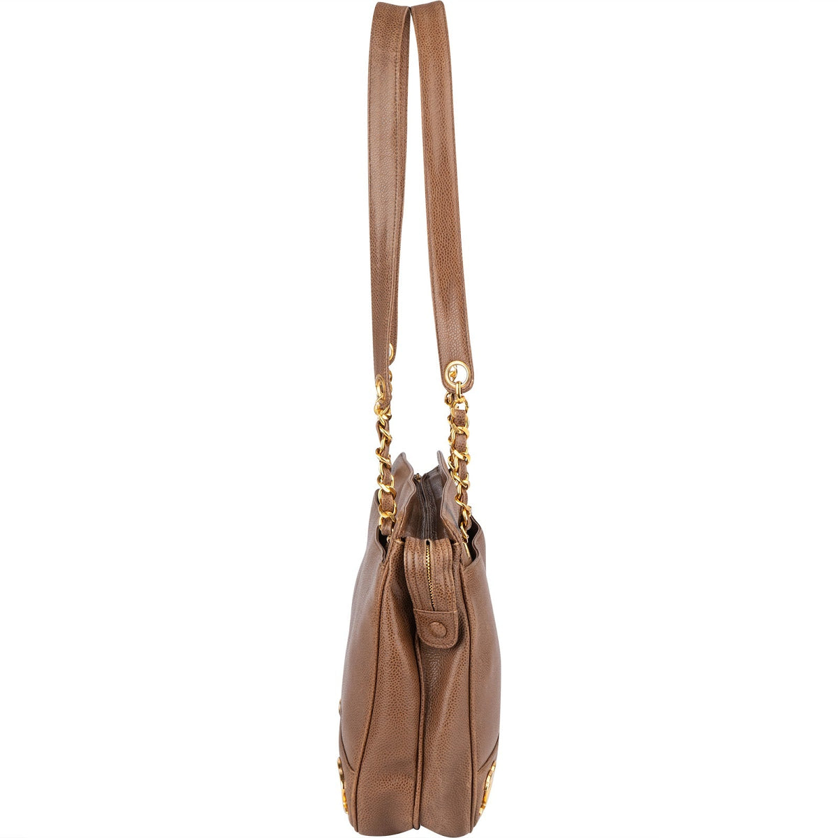Chanel Caviar lederen Triple CC Tote schoudertas