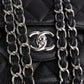 Chanel Quilted Caviar Leather Palladium Jumbo Double Flap Crossbody Bag