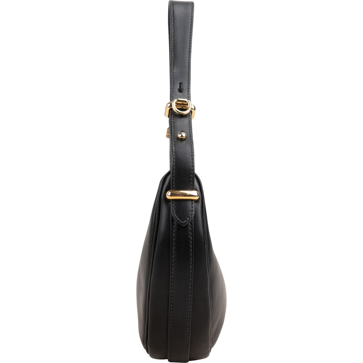 Sac à bandoulière Prada Triangle Arqué en cuir noir