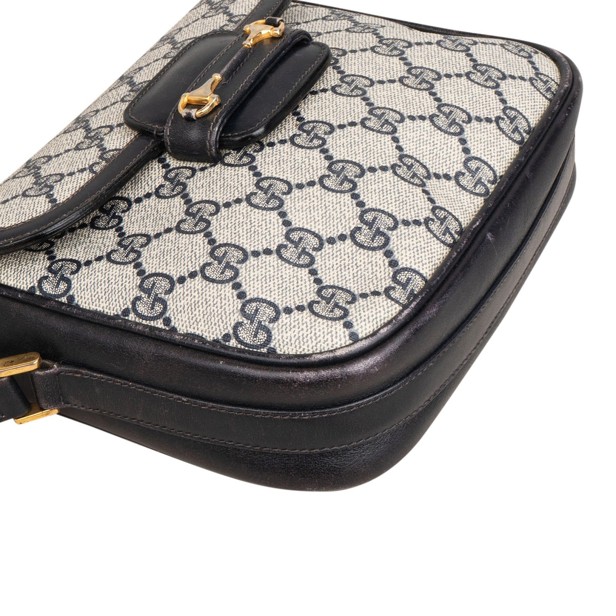 Bolso bandolera Gucci Horsebit en GG Supreme Monogram