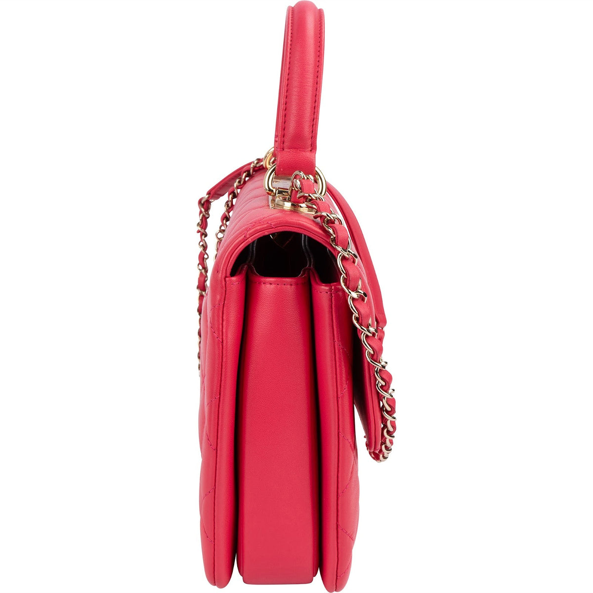 Borsa a mano Chanel Trendy CC Top Handle in pelle di agnello trapuntata