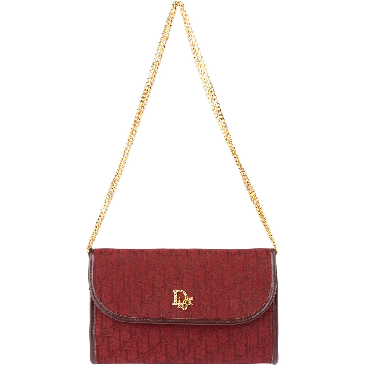 Christian Dior Oblique monogram canvas jacquard kleine flap crossbodytas