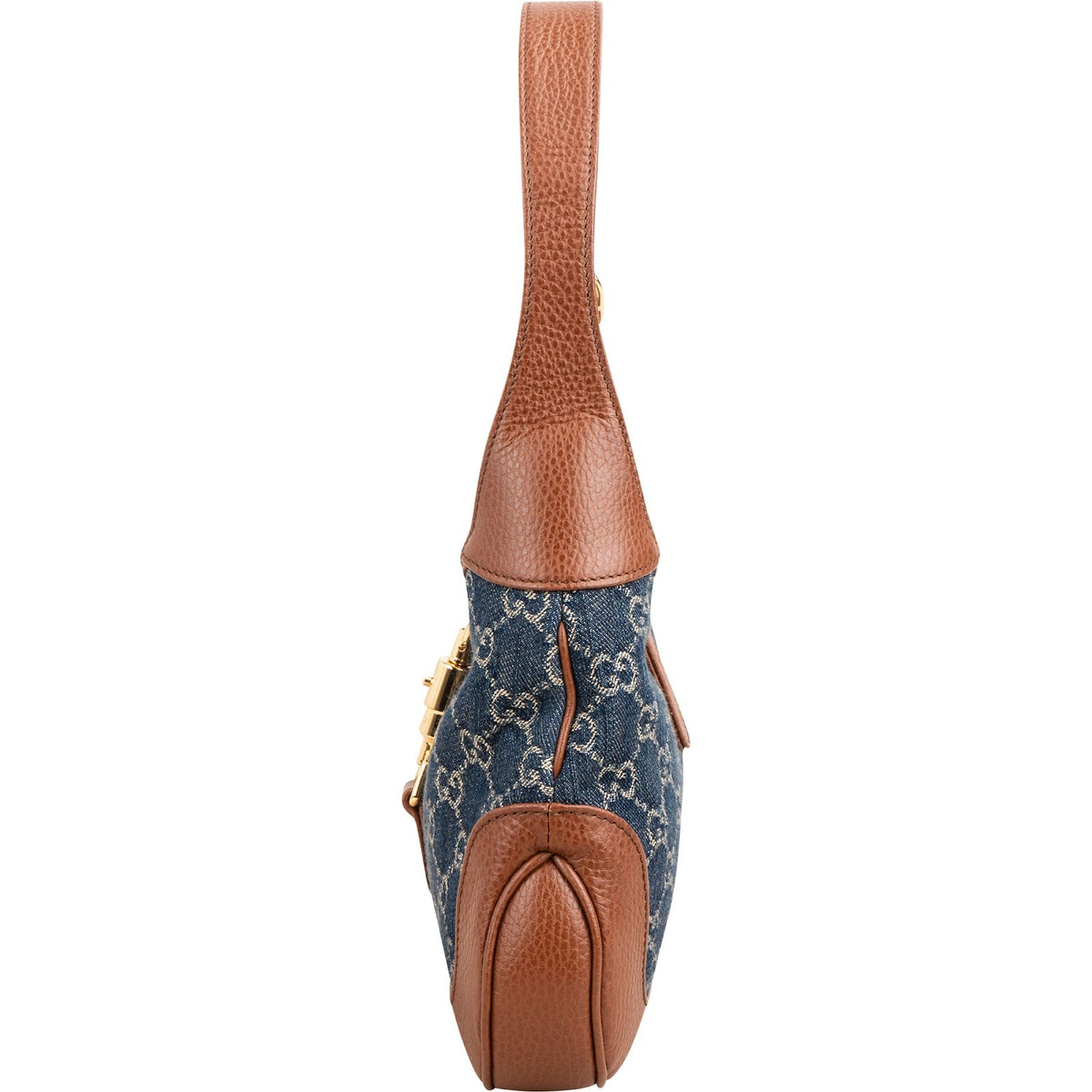 Gucci Jackie 1961 Small Denim Hobo Shoulder Bag