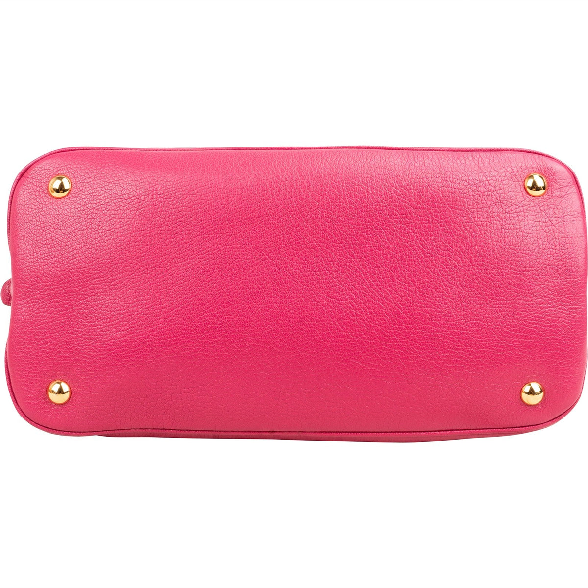 Miu Miu Bauletto Dome aus rosa Madras-Leder – Ansicht 8