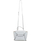 Borsa a mano Céline Nano Belt in pelle di vitello martellata azzurra