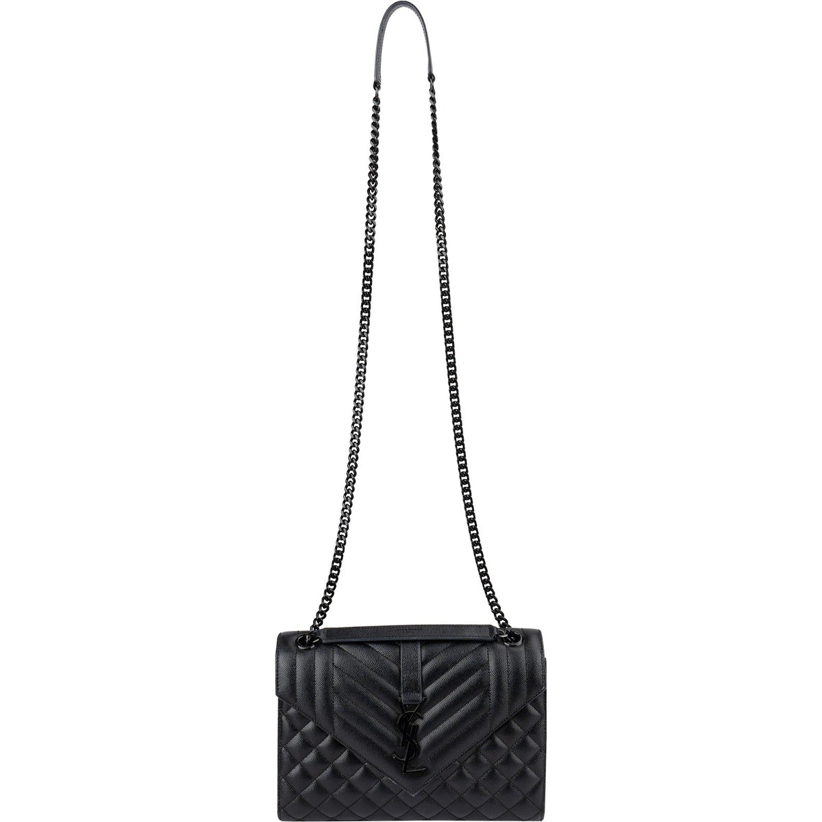 Saint Laurent Medium Envelope schoudertas van Grain de Poudre-leer