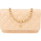 Borsa a tracolla Wallet on Chain di Chanel in pelle caviar trapuntata