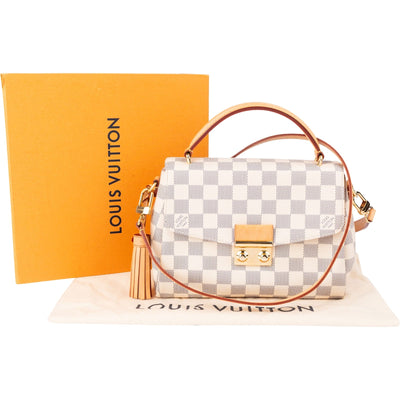 Louis Vuitton Monogram Damier Azur Canvas Croisette Handbag