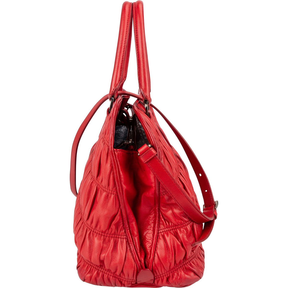 Prada Matelassé Nappa Leder Gaufre Handtasche, Bild 3 von 12