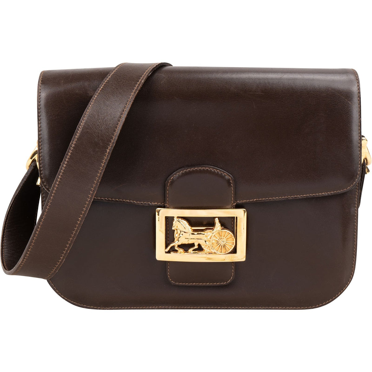 Celine Boxcalf Horse Carriage aus Kalbsleder – Vorderansicht