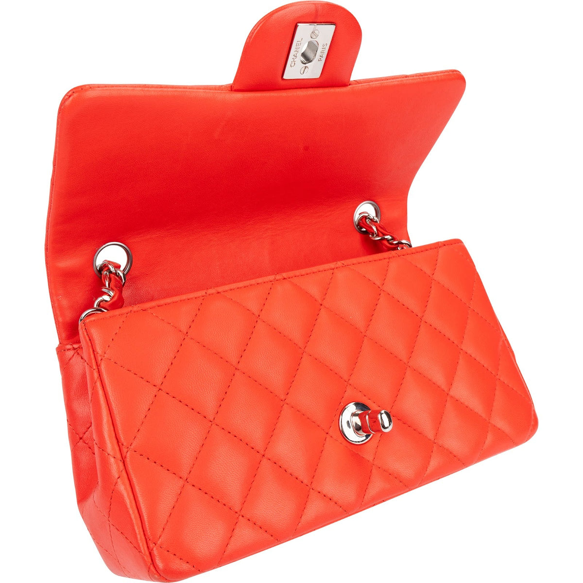 Chanel Lammleder Rectangular Single Flap Umhängetasche, Bild 11 von 14