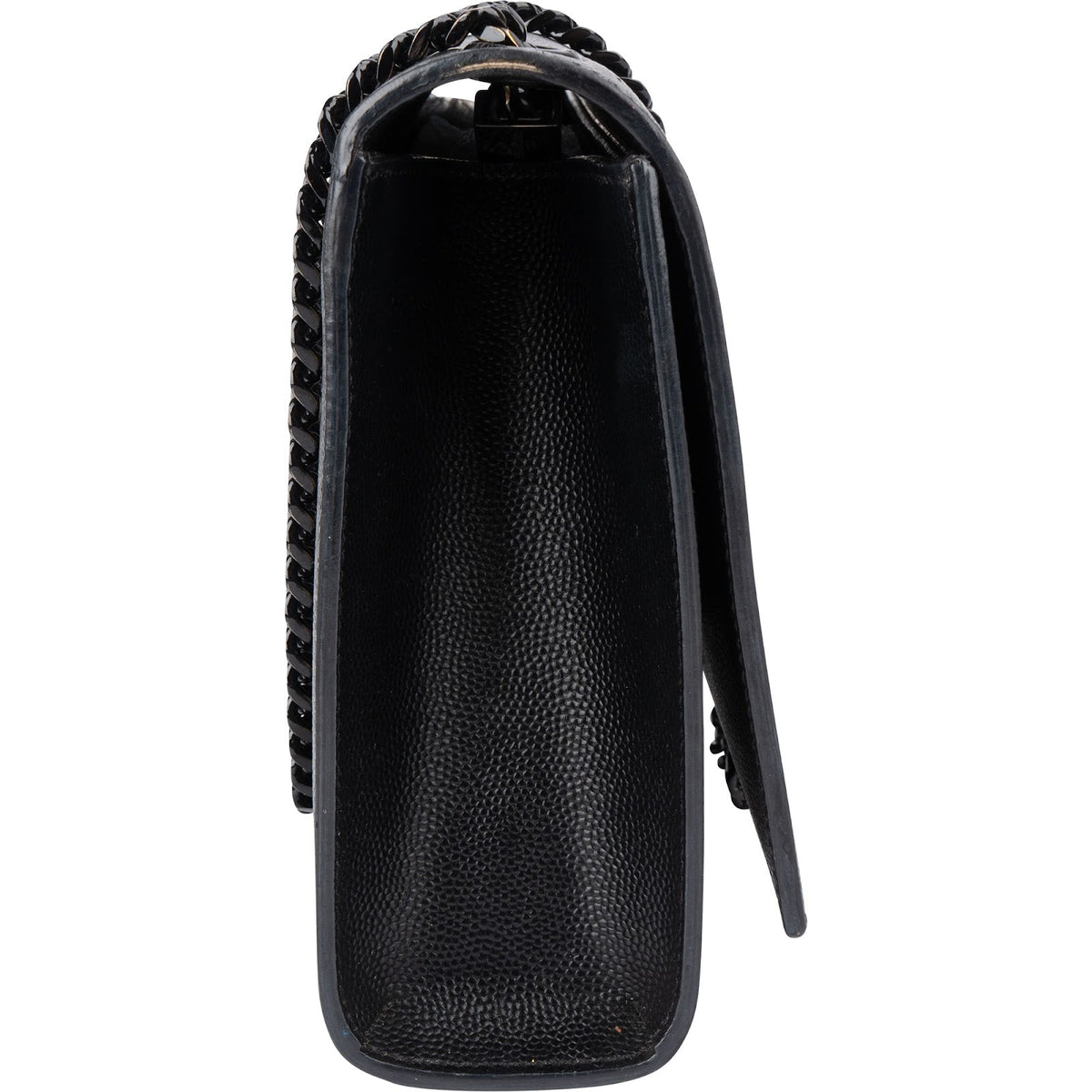 Saint Laurent Kate schoudertas van generfd leer met ketting
